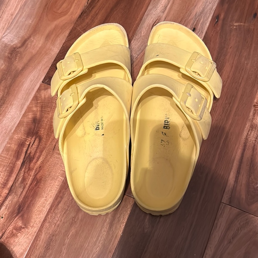 Yellow Birkenstocks